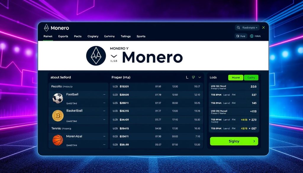 Monero Betting Platform Interface